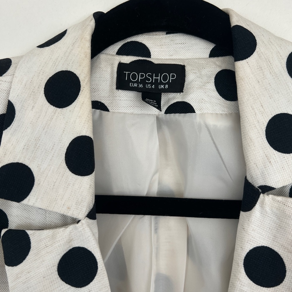 Topshop Poá Blazer - Picture 2 of 4